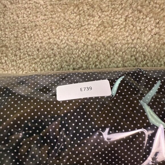 Old Navy Pants Womens Size 4 Black Polka Dot Harper Cropped 30x24 E739 - Picture 13 of 13